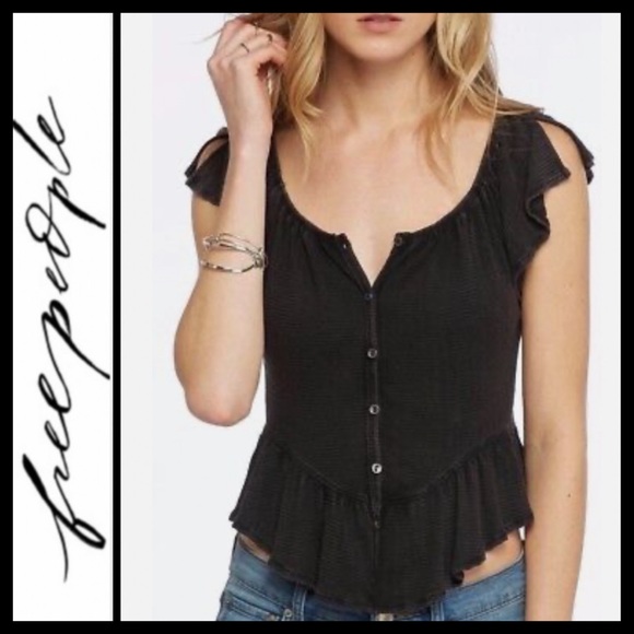 Free People Mint Julep Off the Shoulder Top - Picture 2 of 8